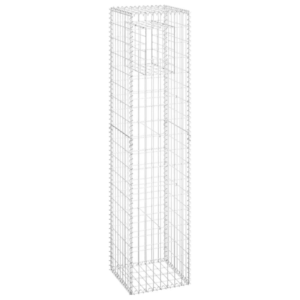 vidaXL Gabionkorg stolpform 40x40x180 cm järn