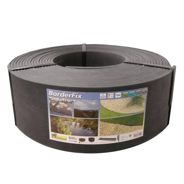 Ubbink plænekant 14 cm x 15 m 7 mm sort
