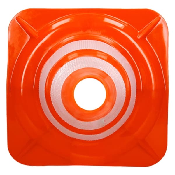 Sæt med 10 trafikkegler advarselskegler trafikkegler 47 cm orange/hvid