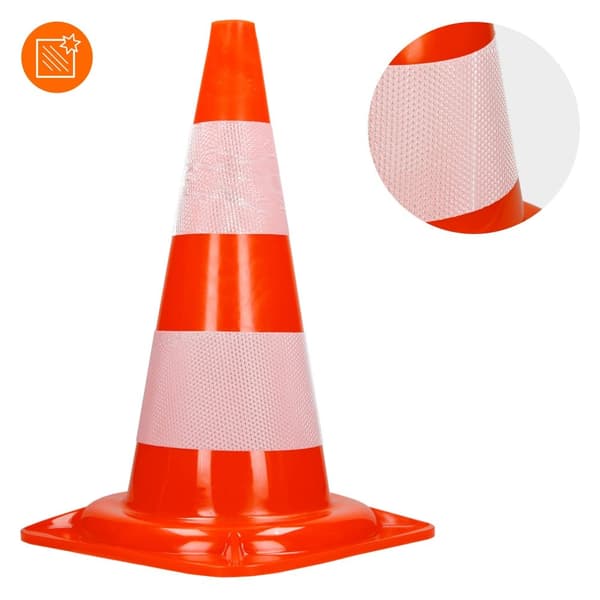 2 x pylon med trafikkon 47 cm