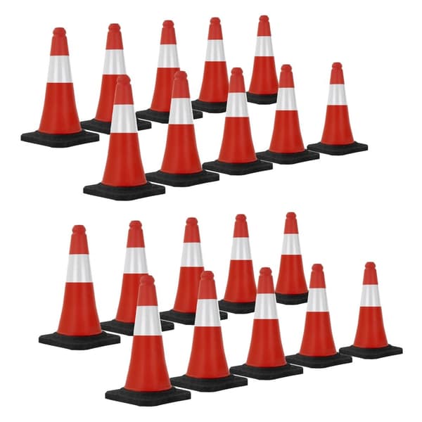 Set med 20 varningskoner Varningskoner Trafikkoner Pylon 51 cm Koner Trafikkoner