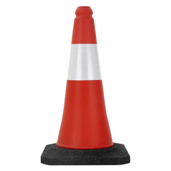 5 liikennekartion sarja liikennekartion pyloni heijastava painotettu 51cm punainen/valkoinen raskaalla alustalla.