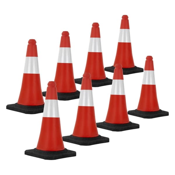 8 varoituskartion sarja Varoituskartiot Pylon 51 cm kartio Liikennekartio