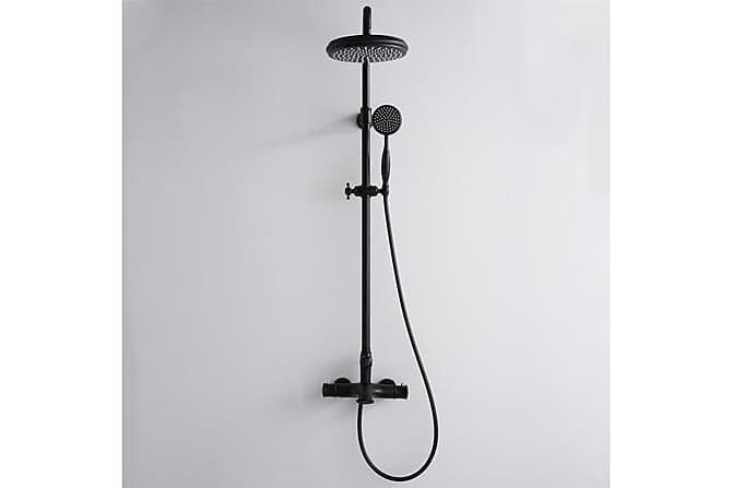 Bade brusebadssaet Bathlife Ebb Taeppe sort