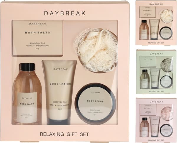 SPA Set Vanilla Sandalwood Peoni Bergamot Coconut Mint Presentförpackning