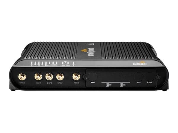 Cradlepoint IBR1700 Series IBR1700-1200M-B - Trådløs ruter - WWAN 4-portssvitsj - 1GbE Dobbeltbånd - 3G, 4G - i-kjøretøy - med 1-års NetCloud Mobile