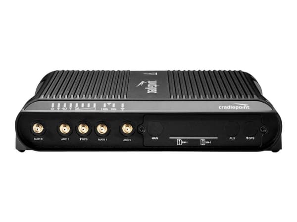 Cradlepoint COR IBR1700-1200M-B - Trådlös router - WWAN 5-portars switch - 1GbE - Wi-Fi 5 - Dubbelband - med 1 års NetCloud Mobile Essentials Plan