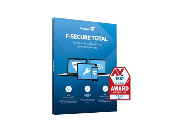 F-Secure Total - Abonnemangslicens (2 år) - upp till 3 enheter - ESD - Win, Mac, Android, iOS