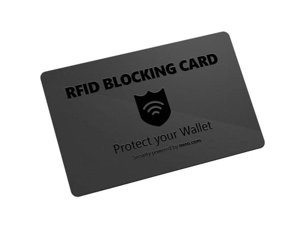 Nero RFID NFC Blocker-kort EMEA-33700001 Sort 1 stk