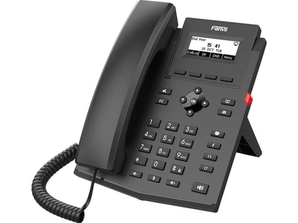 Fanvil X301G, IP Phone, Musta, Johdollinen puhelin, Linux, Kanavansisäinen, Out-of band, 2 linjat