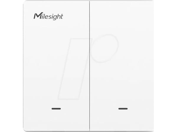 Milesight IoT Wall Switch, WS502-868M-2W-W11-EU LoRaWAN / 2-wire / 2 button (WS502-868M-2W-W11-EU)
