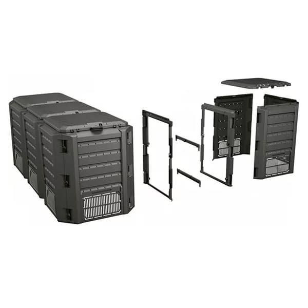 Prosperplast Kompostkasse 1200l Module Collection 198x71.9x82.6 Cm Søvfarvet