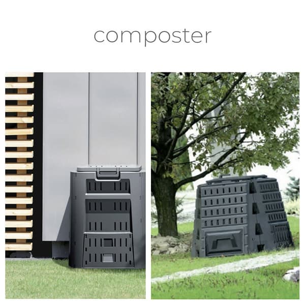 Prosperplast Kompostkasse 1200l Module Collection 198x71.9x82.6 Cm Søvfarvet