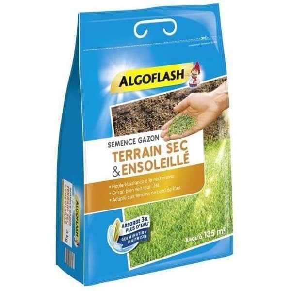 Gräsfrön för torr och solig terräng - ALGOFLASH NATURASOL - 3 kg