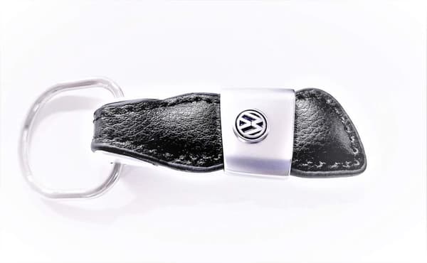 Ægte læder VW nøglering