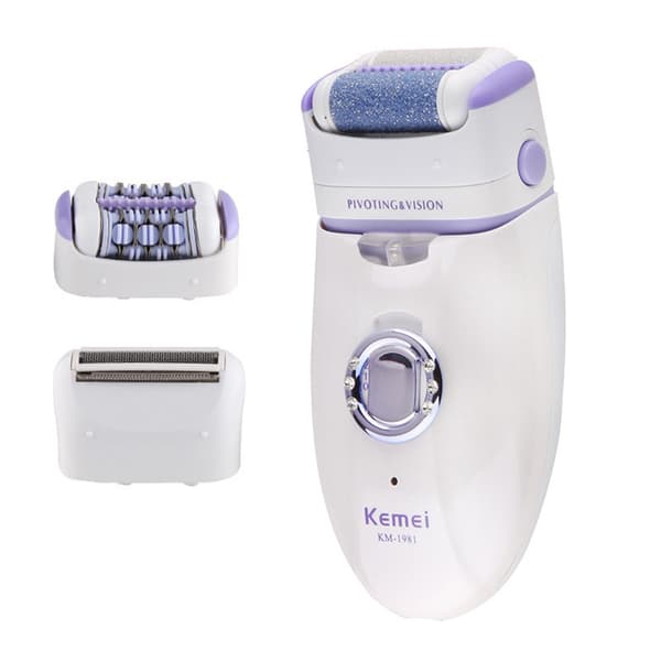 Kemei KM-1981 3 i 1 Epilator Rakapparat Fotvård