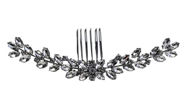 1 brud och bal glas rhinestones hårkam hårprydnad