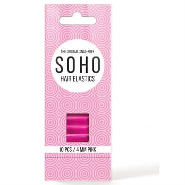 SOHO Snag-free Hårsnoddar i rosa - 10 st