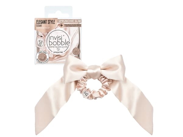 Hair band with ribbon Sprunchie Slim Ballerina Bow