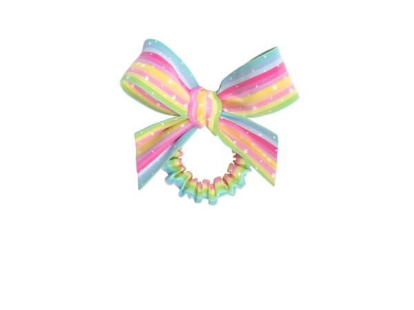 Children´s hair band with ribbon Kids Slim Sprunchie Let´s Chase Rainbows