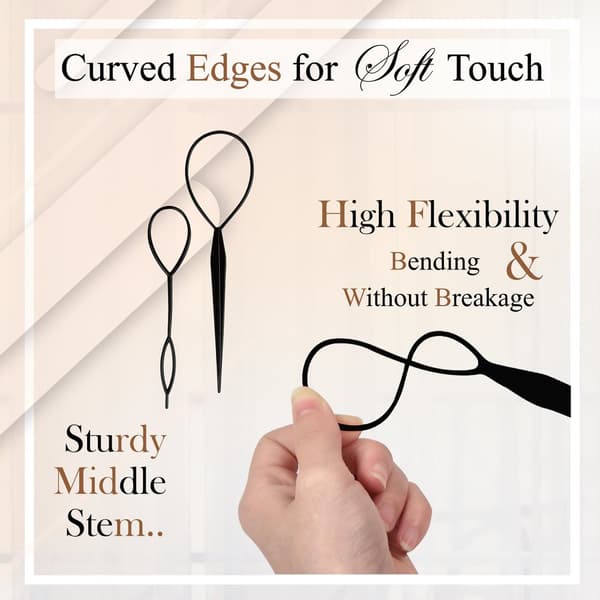 2st Hårstyling Clip Ponytail Maker Styling