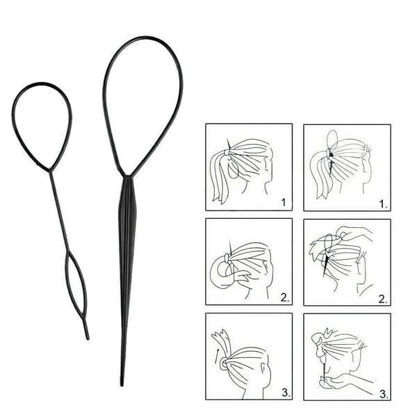 2pcs Topsy Tail Tool Hair Braid Ponytail Maker Styling Tool