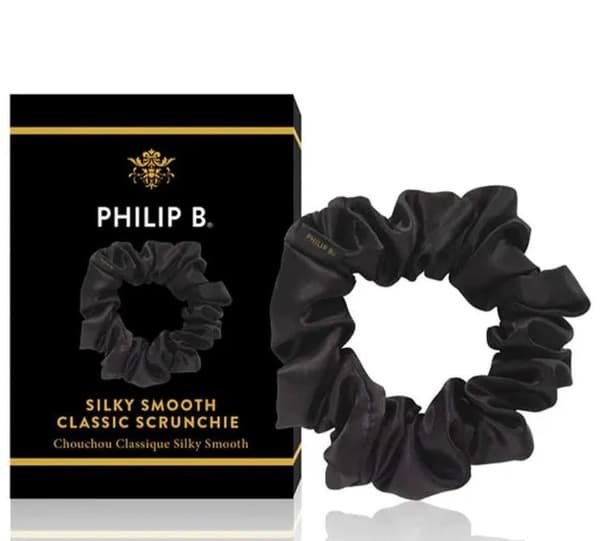 Philip B - Classic Black Scrunchie