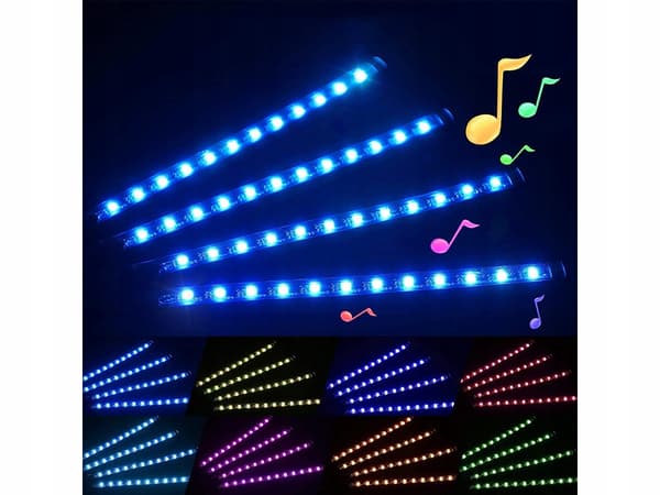 Interiörbelysning för bil - LED Light Bar med fjärrkontroll