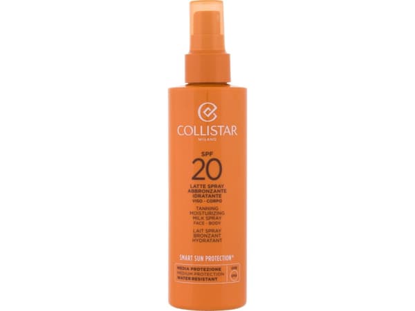 Collistar Tanning Moisturizing Milk Spray Face-Body SPF20 - Unisex - 200 ml
