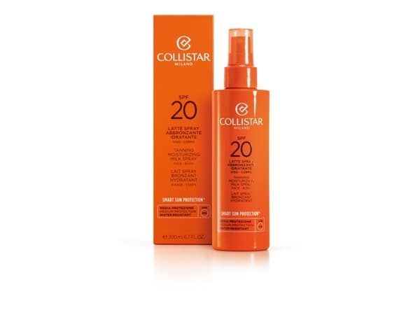 Collistar Tanning Moisturizing Milk Spray Face-Body SPF20 - Unisex - 200 ml