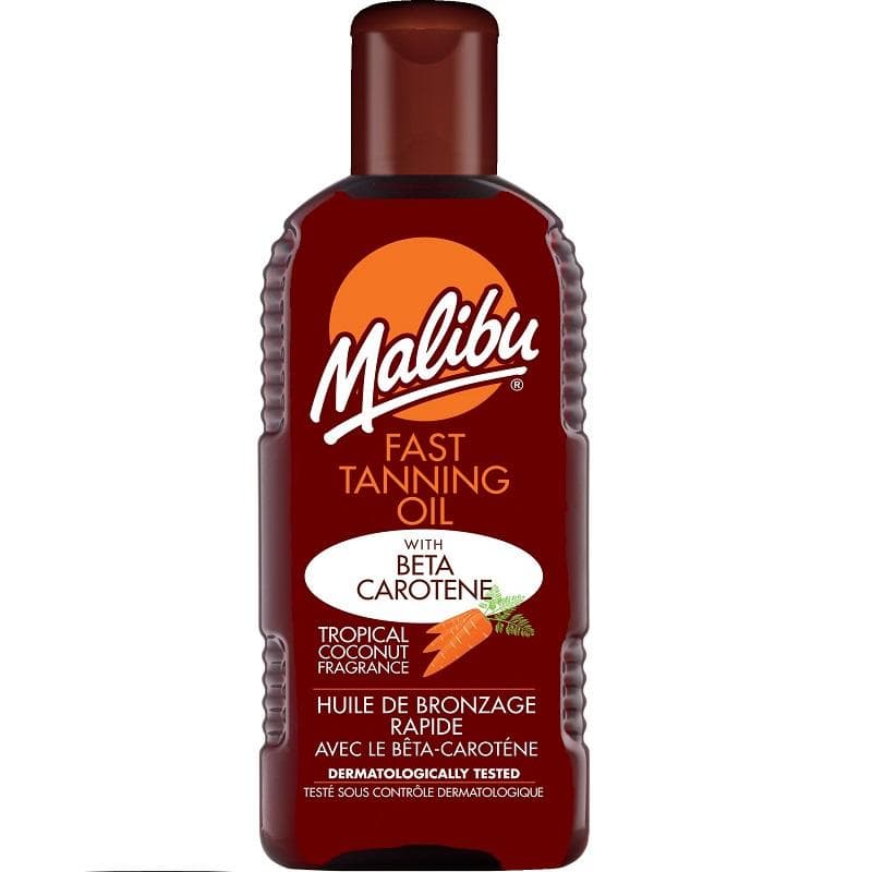 Malibu Fast Tanning Oil with Beta Carotene 200ml CDON