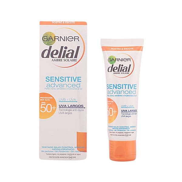 Solkrem Ansikt Sensitive Delial SPF 50+ (50 ml) (Unisex) (50 ml)