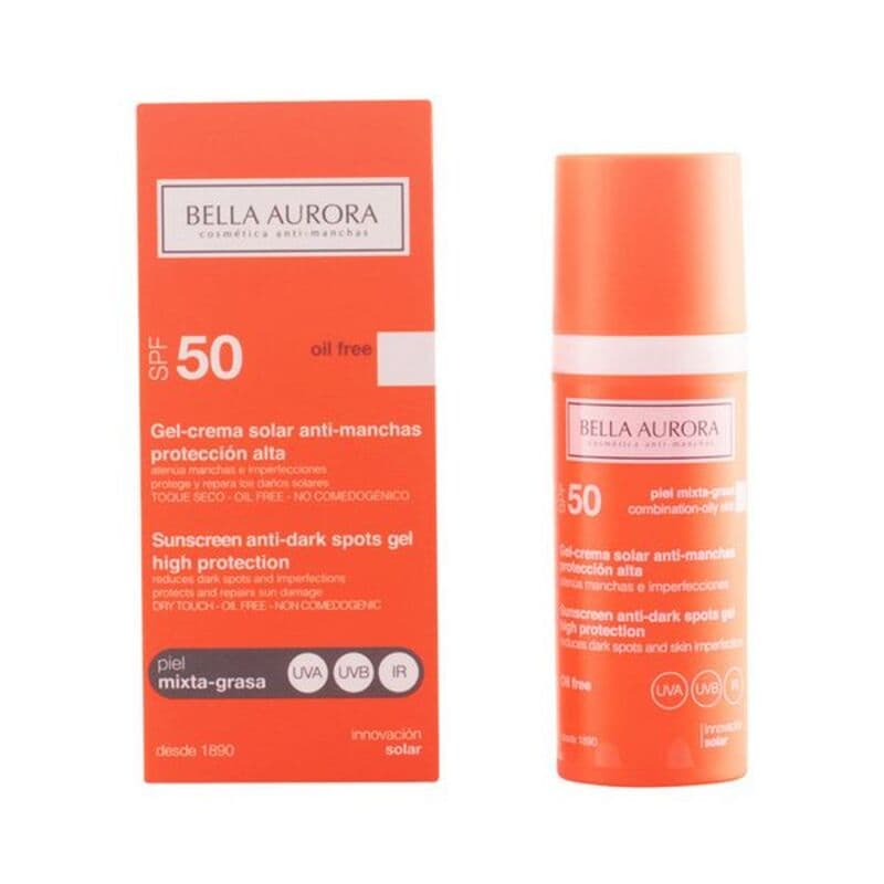 Solkräm som Motverkar Bruna Fläckar Bella Aurora Blandad hud Spf 50+ (50 ml)