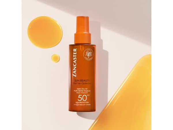Lancaster Sun Beauty Satin Dry Oil Water-resistant Fast Tan Optimizer SPF50 150ml.