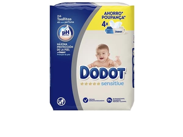 Servetėles Sensitive PH Dodot 216 uds
