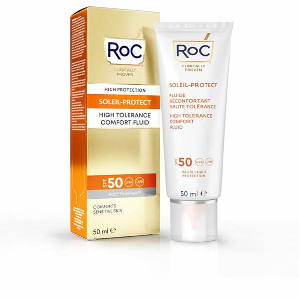 Solblokk Roc High Tolerance Sensitiv hud SPF 50 (50 ml)