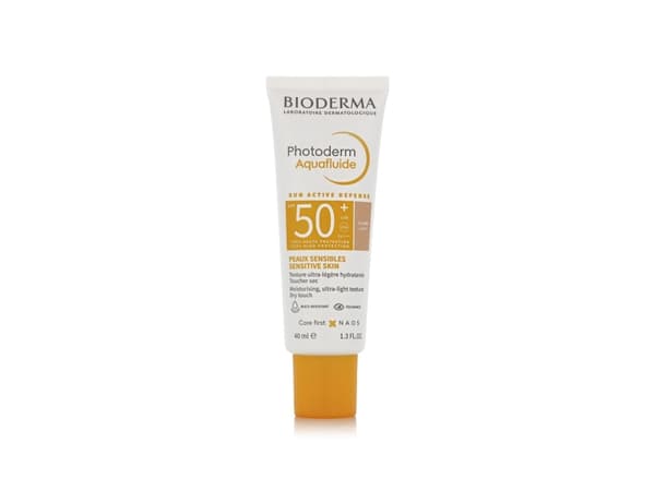 Bioderma Photoderm Aquafluid beskyttende tonet ansiktsvæske SPF 50+ Light 40 ml