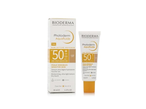 Bioderma Photoderm Aquafluid beskyttende tonet ansiktsvæske SPF 50+ Light 40 ml