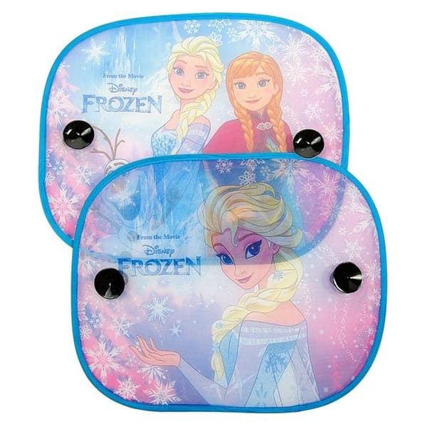 2-Pack Frozen Tema Solskydd m Sugkoppar.