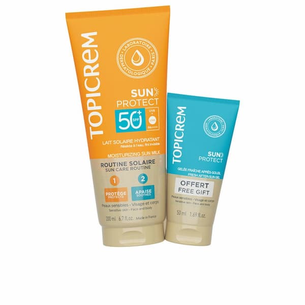 Solbeskyttelses sett Topicrem SUN PROTECT Spf 50 Spf 50+ 2 Deler
