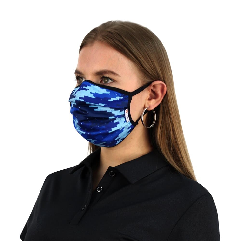 Munskydd POLYGIENE® 3-Layer – Navy Camo (Serie 3.0)