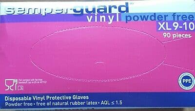 Semperguard Vinylhandskar puderfria 90st - XL