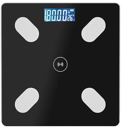 Bluetooth-älyvaaka, 8 toimintoa, paino, lihasmassa, kehon rasva jne.
