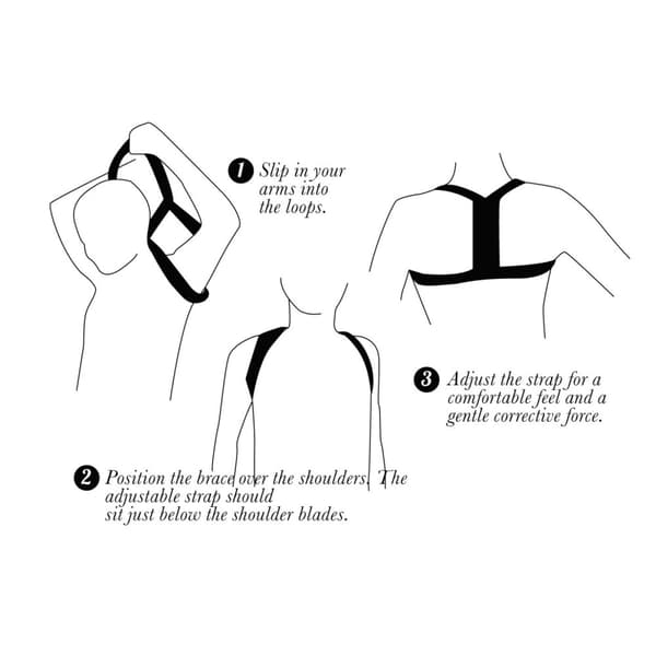 SWEDISH POSTURE Skulderstøtte Classic Hvit L-XL