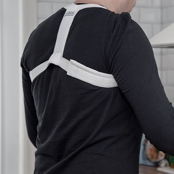 SWEDISH POSTURE Holdningsstøtte Flexi Hvit M-L