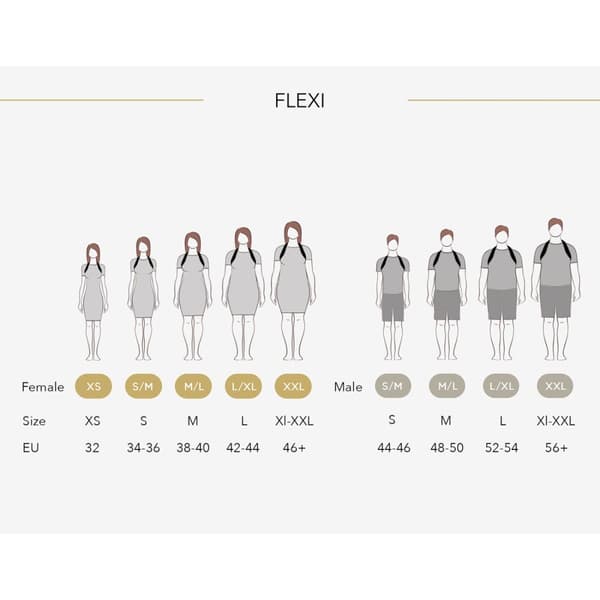 SWEDISH POSTURE Holdningskorrigerende Støtte Flexi S-M Lyserød