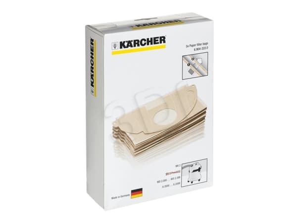 Kärcher 6.904-322.0, A 2003 A 2004 A 2054 Me WD 2.200, 170 mm, 250 mm, 60 mm, 5 styck