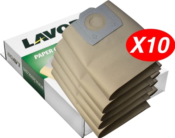 LAVOR 10001-08169, Dammpåse, Trummdammsugare, Brun, Lavorwash, WTP, WD 255, Windy 120/130/165, Låda