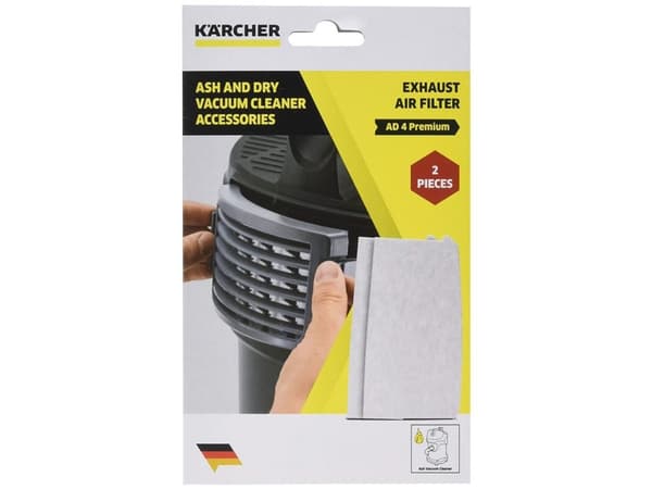 Kärcher 2.863-262.0, Tynnyri-imuri, Suodatin, Valkoinen, Polyesteri, AD 4 Premium, 82 mm