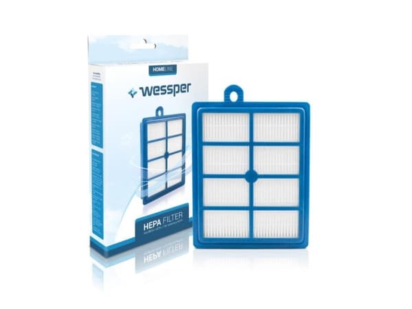 Wessper WES2003, Cylinderdammsugare, Filter, Blå, Vit, H13, 27-EL-130, FR-6558, FR-7111, FSEL01, 9002564053, 9001951202, 1130032012, EFH13W, H13, IZ-